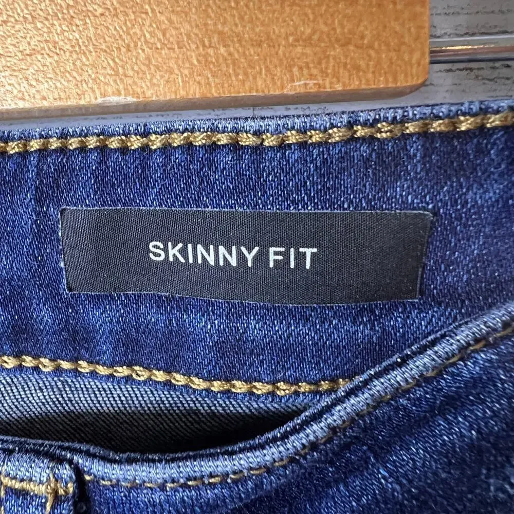 Judy Blue Jeans Womens Size 11/30 Rose Classic Button Fly Skinny Distressed